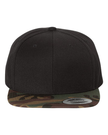 6 Pack of Classic Flatbill Snapback with Full Color Patch
