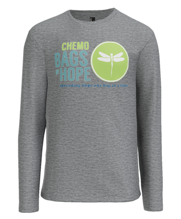 Long Sleeve T-Shirt – Full Front Chemo Bags of Hope Logo