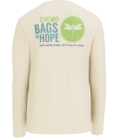 Long Sleeve T-Shirt – Full Back Chemo Bags of Hope Logo