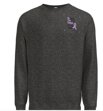 Crewneck Sweatshirt – Full Back Front Pocket Chemo Bags of Hope Logo