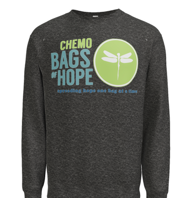Crewneck Sweatshirt – Full Front Chemo Bags of Hope Logo