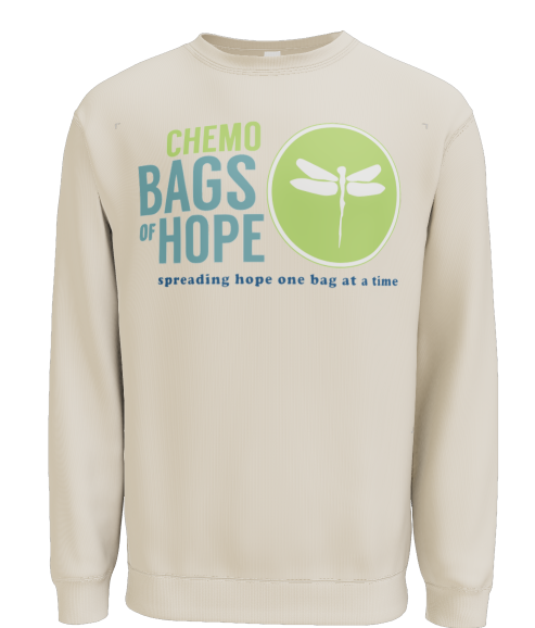 Crewneck Sweatshirt – Full Front Chemo Bags of Hope Logo