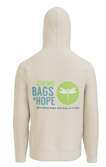 Pullover Hooded Sweatshirt – Full Back Chemo Bags of Hope Logo