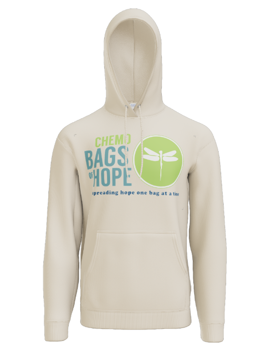 Pullover Hooded Sweatshirt – Full Front Chemo Bags of Hope Logo