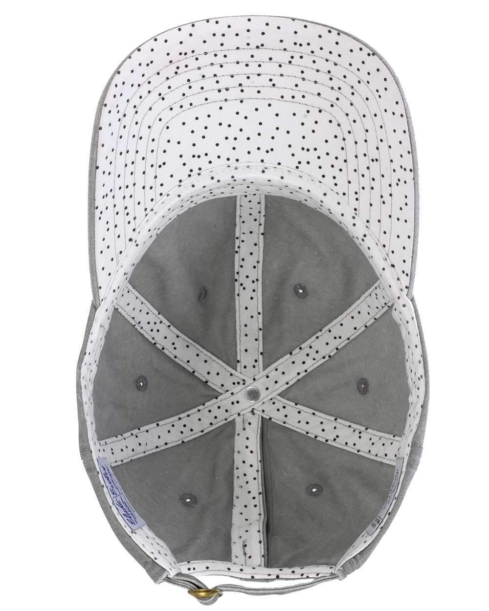 Coldwell Banker Light Grey Infinity Her Ponytail Hat with White Patch