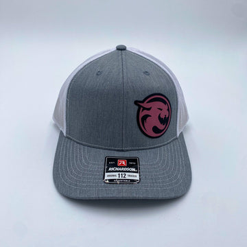 Mt. Spokane Heather Grey and White with Pink Patch