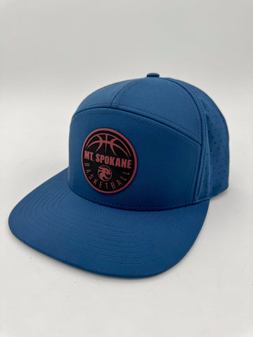 Mt. Spokane Basketball Perforated 6 Panel FlatBill