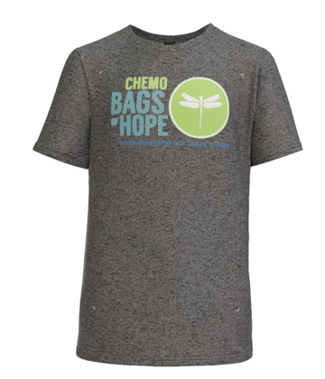 Youth T-Shirt - Full Front Logo - Chemo Bags of Hope